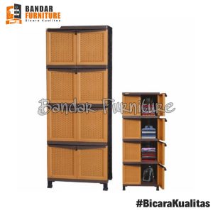 Lemari Pakaian Plastik Napolly 4 Susun